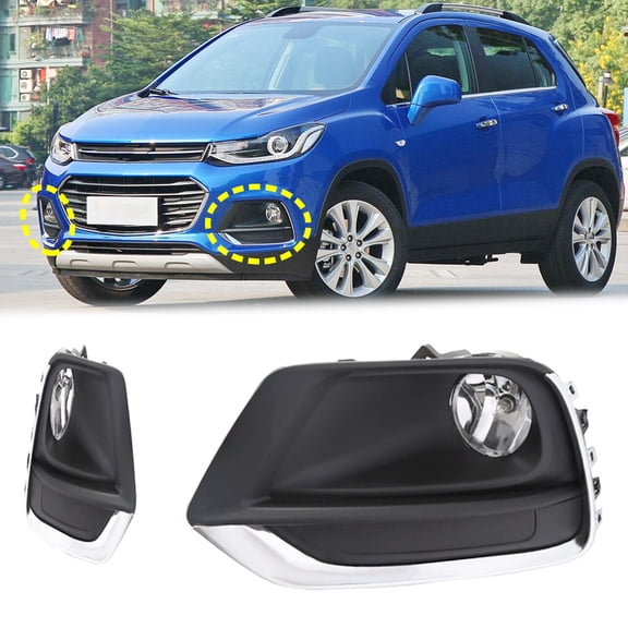 Pair of Fog Light Lamps Kit Fit for Chevrolet Trax 2017-2020
