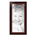 thumbnail image 2 of ArtToFrames 9" x 20" Honors Mahogany with Black Picture Frame, 9x20 inch Brown Wood Poster Frame (WOM-5154), 2 of 7
