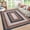 Blue Orange, variant on HIWEAVER Orange Green 2' x 8' Washable Geometric Runner Rug for Kitchen Modern Faux Braided Pattern Bordered Non Slip Indoor Carpet Decor