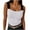 White Tank Tops for Women, variant on Ernkv Clearance Slim Tank Tops for Women Solid Splicing Color Retro Camisole Sleeveless Square Neck Vest Leisure Comfy Relaxed Beach Blouses Fashion Summer Black L
