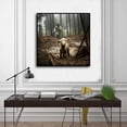 thumbnail image 5 of Jesus and Lamb Canvas Prints Christian Wall Art Décor Jesus Running After Lost Lamb Picture for Living Home Decoration - 8x8 inches Framed, 5 of 6