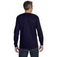 thumbnail image 2 of Gildan Heavy Cotton 5.3 oz. Long-Sleeve Men T-Shirt Navy Small, 2 of 3