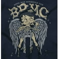 thumbnail image 2 of Betty Boop Cartoon Biker Angel Wings Women's T Shirt Ladies Tee Brisco Brands S, 2 of 6
