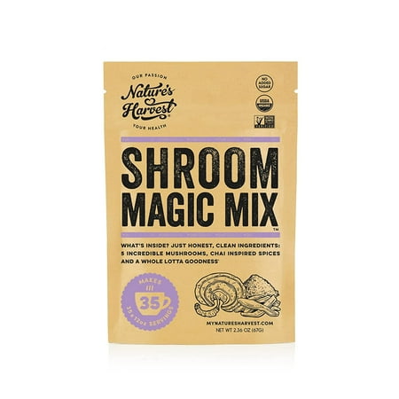 Nature's Harvest - Shroom Magic Mix Powder 2.36 oz Pack, 35 Servings