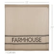 thumbnail image 3 of VHC Brands Bath Sawyer Mill Rod Pocket Cotton Button Holes Shower Curtain, 72x72, Charcoal Farmhouse, 3 of 5