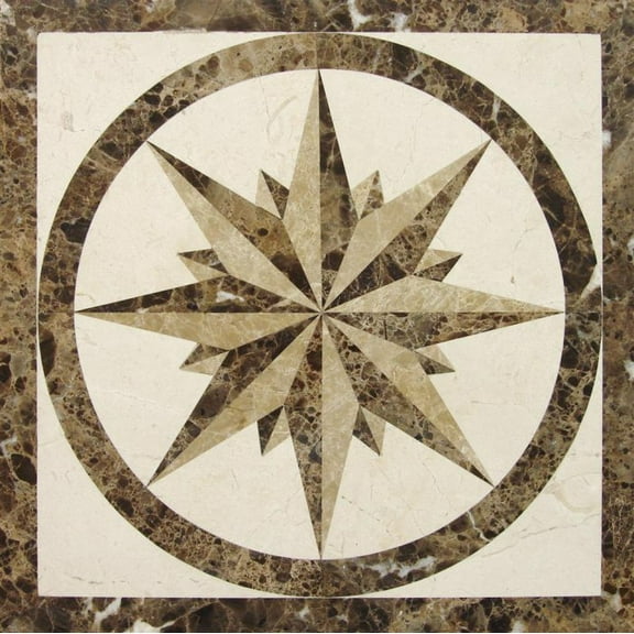 Floor Marble Medallion 48''x48''