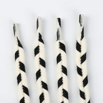 1 Pair Round Boot Laces 9mm Mixed Color Shoelaces for Boots, Work Boots & Hiking Shoes - 47 inch / 120CM