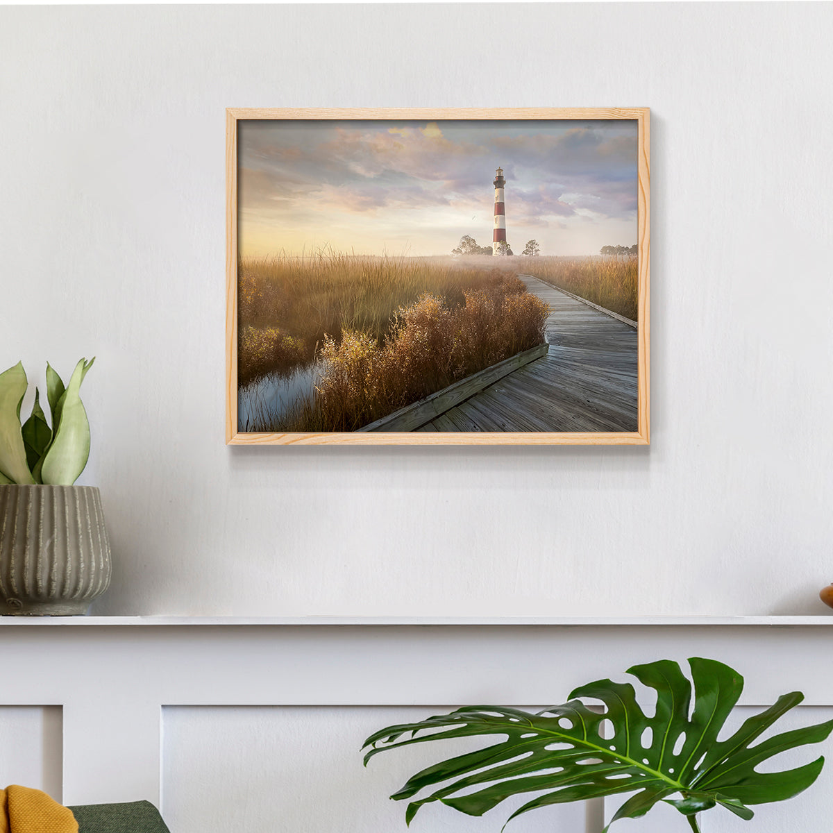 Private Path I by Mike Calascibetta - Restickable Framed Giclée Print