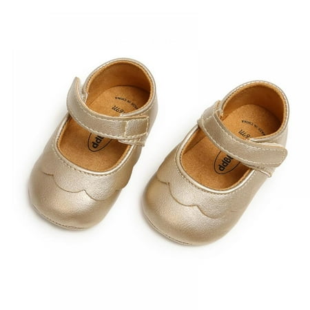 

Baby Girls Shoes Soft Sole Mary Jane Flats Princess Dresses Shoes Pu Cute Bow Pre Walker