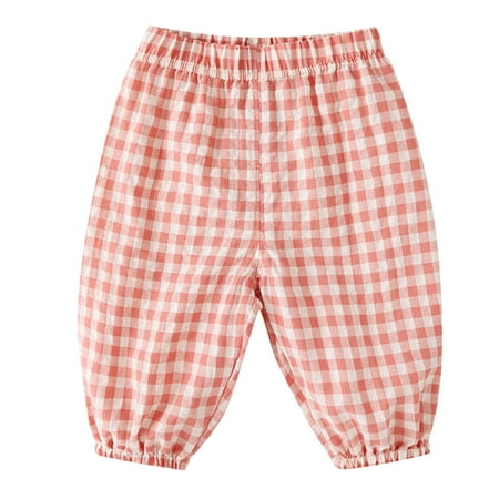 

ZHAGHMIN Boy Pants Size 12 Children Toddler Kids Baby Boys Girls Plaid Breathable Pants Trousers Outfits Clothes 8 Month Old Girl Clothes Sweatpants for Children Boys Boys Wind Pants Size Hale Pants