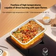 thumbnail image 4 of Aluminum Foil Lunch Box Gold Sealed Disposable Takeaway Packaging Commercial Resistant Tin Paper Box With Lid, 4 of 10