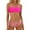 Hot Pink, variant on Swimsuits for Women Floral Print Strapless Bikini Set Two Piece Beach Pool Party Hot Pink Womens Bathing Suits L