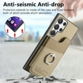 thumbnail image 6 of Allytechgroup Anti-Scratch Faux Leather Soft Shell Back Cover Cell Phone Case with Protective Case Cover for Samsung Galaxy A52 5G, Beige, 6 of 10