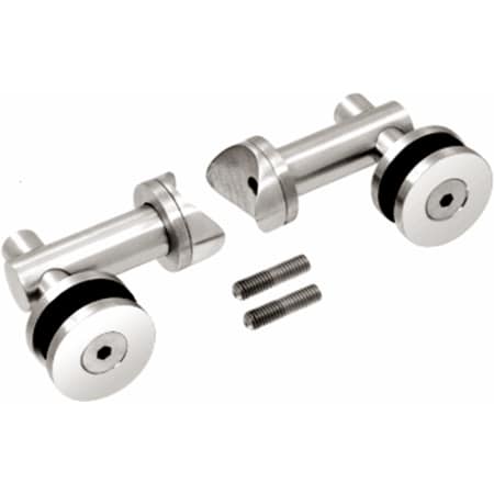 CRL 316 Polished Stainless Double Arm Fixed Fitting Set for 1/2
