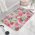 thumbnail image 3 of Pioneer Flower Floral Print Flannel Non Slip Door Rugs,Washable Door Mats Indoor,Decorative Door Mats,Dirt-Resistant and Absorbent Doormat for Entrance,Bedroom,Kitchen,Bathroom,23.5"x16", 3 of 5