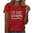 thumbnail image 3 of LSLJS Mode Femmes Col Rond Manches Courtes Imprimé T-Shirt Blouse Décontractée Hauts, Cadeaux pour Femmes, 3 of 4
