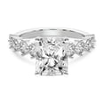 thumbnail image 4 of IGI Certified 3 Carat Radiant Shape Lab Grown Diamond Engagement Ring | 14K White Gold | Edna Side Stone Diamond Ring | FG-VS1-VS2 Quality Friendly Diamonds, 4 of 6