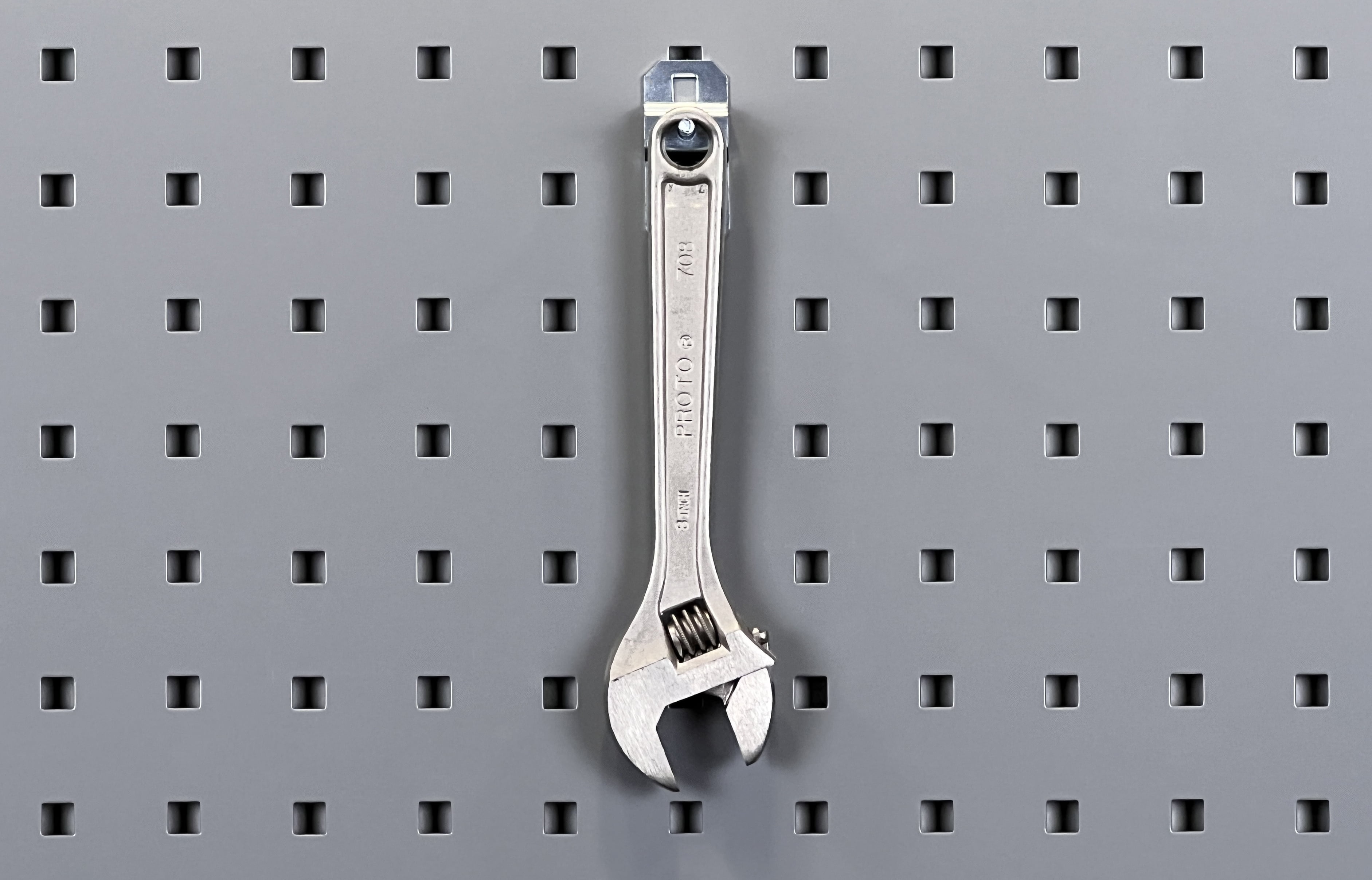 Triton Products® LocHook 1-1/2" Single Rod (Straight) 3/16"D Zinc Plated Steel Pegboard Hook for LocBoard, 5pk