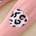 thumbnail image 7 of Popshion Girls Ruffle Sleeve Leopard T-Shirt Top and Pink Leggings Fall/Winter Set Size 3-4 Years, 7 of 7