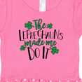 thumbnail image 3 of Inktastic St. Patrick's Day The Leprechauns Made me Do It Gift Baby Girl Dress, 3 of 4
