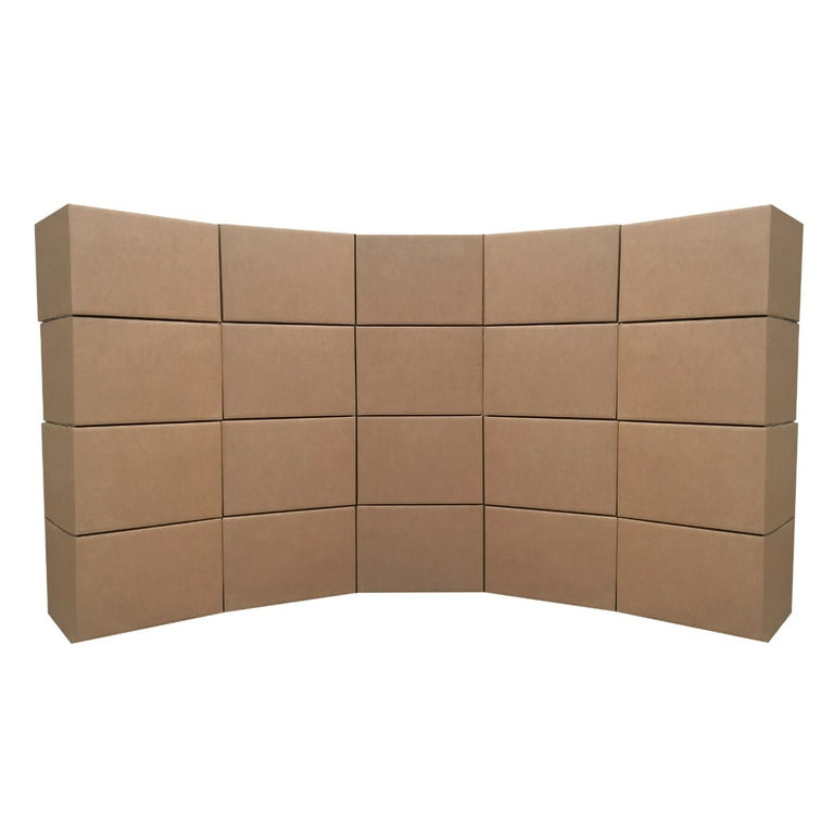Basics Moving Boxes - Medium, 18 inch x 14 inch x 12 inch, 20-Pack