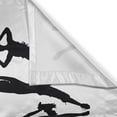 thumbnail image 3 of Ambesonne Black White Kitchen Curtains, Various Dance Performer, 55"x39", Black and White, 3 of 3