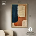 thumbnail image 5 of Blue And Cream II Canvas Midcentury Abstract Wall Art by Art Remedy, Gold Frame, 36" x 54", 5 of 7