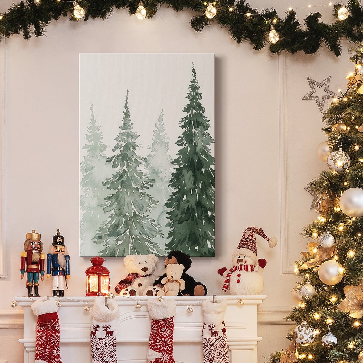 Winter Washed Coppice I- Gallery Wrapped Canvas
