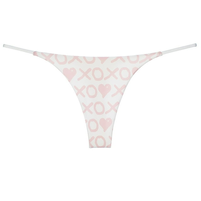 Aayomet Culotte Bikini en Coton pour Femmes (Or Rose, m)