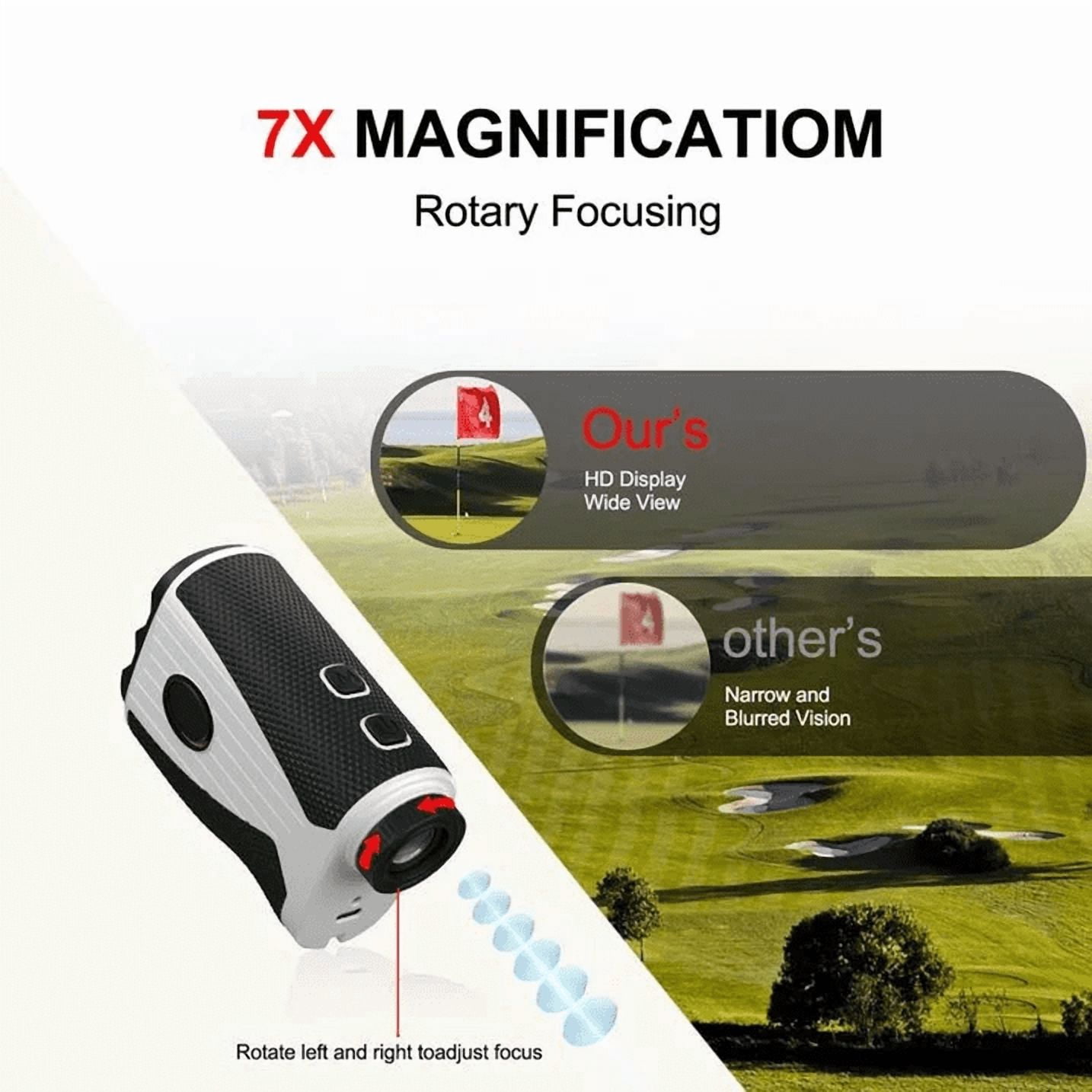 OBAZHA Golf Distance Meter, 1200 Yards Golf Laser Distance Meter, 7x Magnification Golf Distance Meter