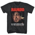 thumbnail image 2 of Rambo Gimme Dat Sizzle Black Heather Adult T-Shirt, 2 of 4