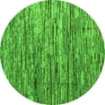 thumbnail image 1 of Ahgly Company Indoor Round Abstract Green Modern Area Rugs, 6' Round, 1 of 4
