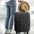 thumbnail image 2 of Black White Star Moon Planet Comet Pattern Luggage Cover Fashion Suitcase Cover Baggage Covers Fit 25-28 Inch Luggage (Go Travel), 2 of 5