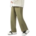 thumbnail image 4 of YYDGH Men's Casual Wide Leg Sweatpants Elastic Waist Drawstring Loose Fit Pants Breathable Straight Leg Trousers with Pockets, 4 of 9