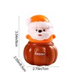 thumbnail image 3 of Juguetes De Plástico Luz Nocturna Portátil De Papá Noel De 9cm Y Decoración Navideña Con Led, Diseño De Plástico Irrompible Para Fiestas Y Decoración Festiva Del Hogar, Naranja (1 Unidad) Rkxzt, 3 of 9