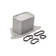 thumbnail image 1 of Enfriador de aceite de motor Unique Bargains para BMW X1 2014-2022, enfriador de aceite de transmisión con 4 juntas tóricas No.11428585238, aleación de aluminio tono plateado, 1 juego, 1 of 6