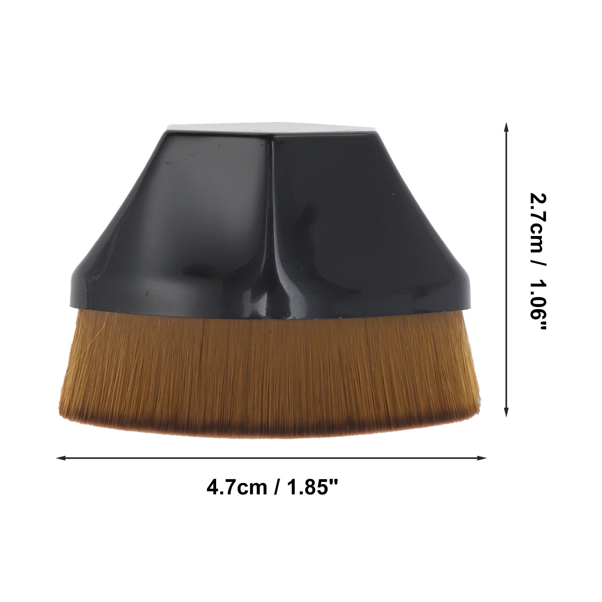 Unique Bargains 1 Pc Lightweight Foundation Brush for Everyday Makeup Black Small