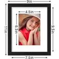 thumbnail image 3 of decorUhome 8x10 Picture Frame Set of 9, Display 5x7 Pictures with Mat or 8x10 without Mat, Photo Frames for Wall or Tabletop, Black&Brown&Dark Grey, 3 of 7