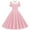 1-Pink, variant on Women's Polka Dot Retro Vintage Style Cocktail Party Swing Dress,Sriper ,V Neck Short Sleeve Maxi T Shirt Dress,Vestidos De Mujer De Verano,Wedding Guest Sundress,Pink Xl