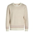 thumbnail image 6 of Free Assembly Men's Nordic Stitch Crewneck Sweater, Midweight, Sizes XS-3XL, 6 of 6