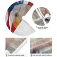 thumbnail image 2 of FMSHPON Independence Dayr Mighty EagleAmerican Flag Xmas Christmas Tree Skirt Stand Mat for Holiday Party Decoration Indoor Outdoor 36 inches, 2 of 6