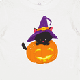 thumbnail image 4 of Inktastic Halloween Cat, Black Cat, Witch Hat, Pumpkin Boys or Girls Baby T-Shirt, 4 of 5