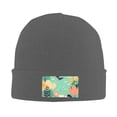 thumbnail image 2 of ZICANCN Spring Flowers Bird Easter Knit Beanie Hat, Winter Cap Soft Warm Classic Hats for Men Women, Deep Heather, 2 of 8