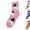 #01 Pink, variant on Womens Halloween Cute Fuzzy Crew Socks Spooky Soft Warm Fluffy Thick Casual Home Socks for Fall Winter Daily Wear,One Size,Pink