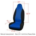 thumbnail image 6 of Unique Bargains High Back Bucket Auto Car Seat Covers 21.5"x21.5"x32.5, Blue Black, 6 of 6