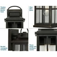 thumbnail image 2 of Williamston Collection One-Light Antique Bronze and Clear Glass Transitional Style Medium Outdoor Wall Lantern, 2 of 2