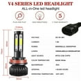 thumbnail image 3 of Car Headlight LED Canbus 9005 9006 H11 Auto Headlamp Lights, 3 of 8
