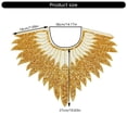 thumbnail image 3 of Beads Sequins Embroidered Lace Collar Front Panel Fashion Embellishment for Craft Collar Front Decoration, 3 of 9