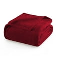 thumbnail image 3 of IR Imperial Rooms Fleece Bed Blanket 310 GSM Microfiber Lightweight Warm Fluffy Cozy Plush for Adult Burgundy Queen Size, 3 of 14