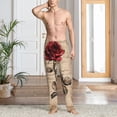 thumbnail image 6 of Fotbe Vintage Rose Botanical Art Men's Pajama Pants,Sleepwear Pants,Pj Bottoms Drawstring And Pockets-XX-Large, 6 of 7